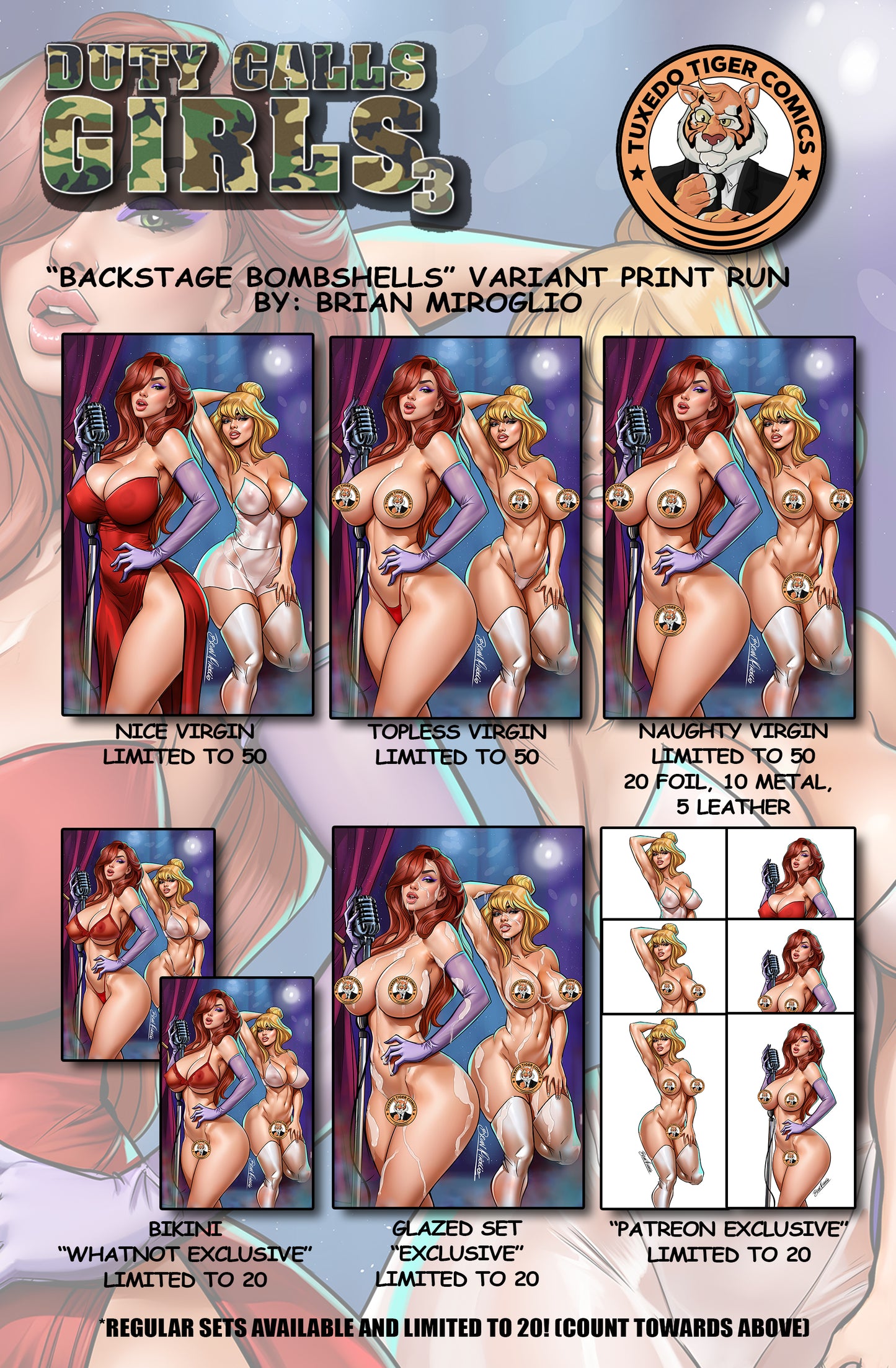 Duty Calls Girls 3 "Backstage Bombshells" By BRIAN MIROGLIO