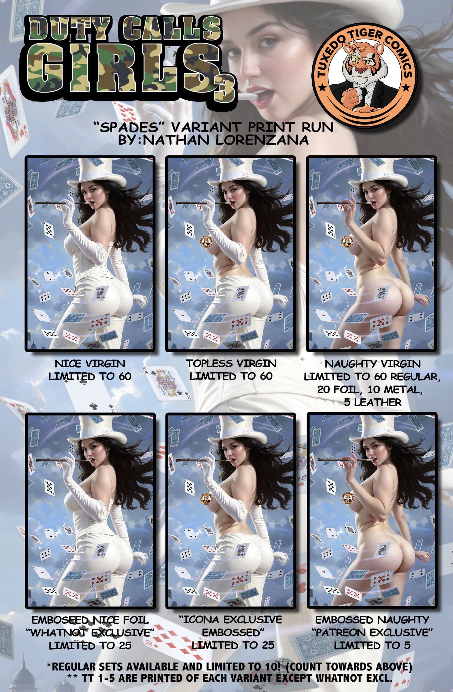 Duty Calls Girls 3 "Spades" By Nathan Lorenzana