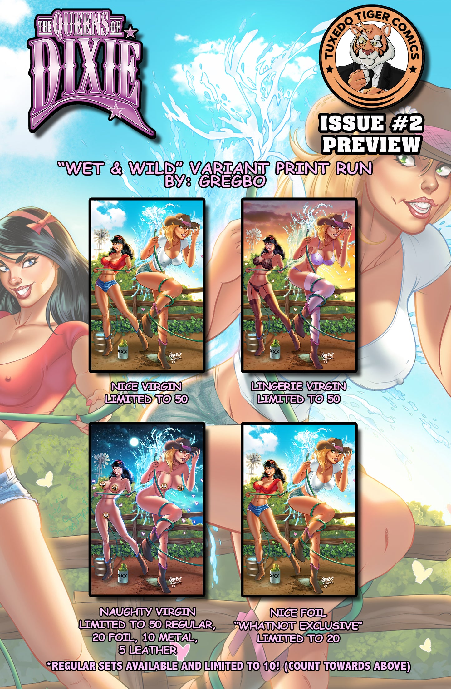 The Queens Of Dixie 2 Preview "Wet & Wild" By Gregbo