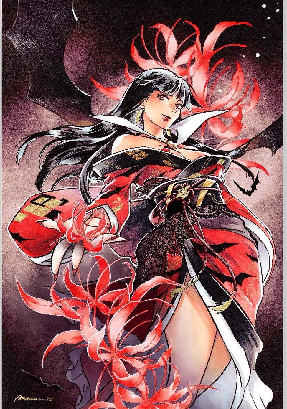 VAMPIRELLA ARMAGEDDON #1 EXCLUSIVE Virgin Variant BY Saowee LTD 500
