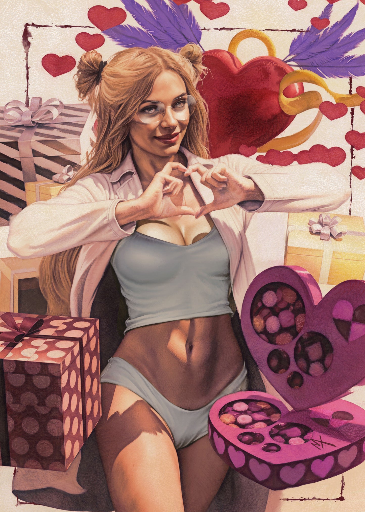 Duty Calls Girls 1 Tori Valentines 2024 by Marco Turini
