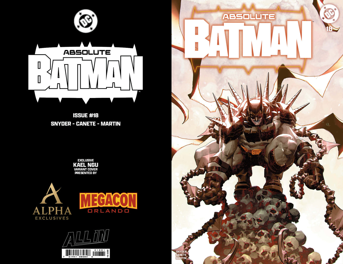 Megacon Exclusive Absolute Batman #18 -SHARED ALPHA EXCLUSIVE - Kael Ngu