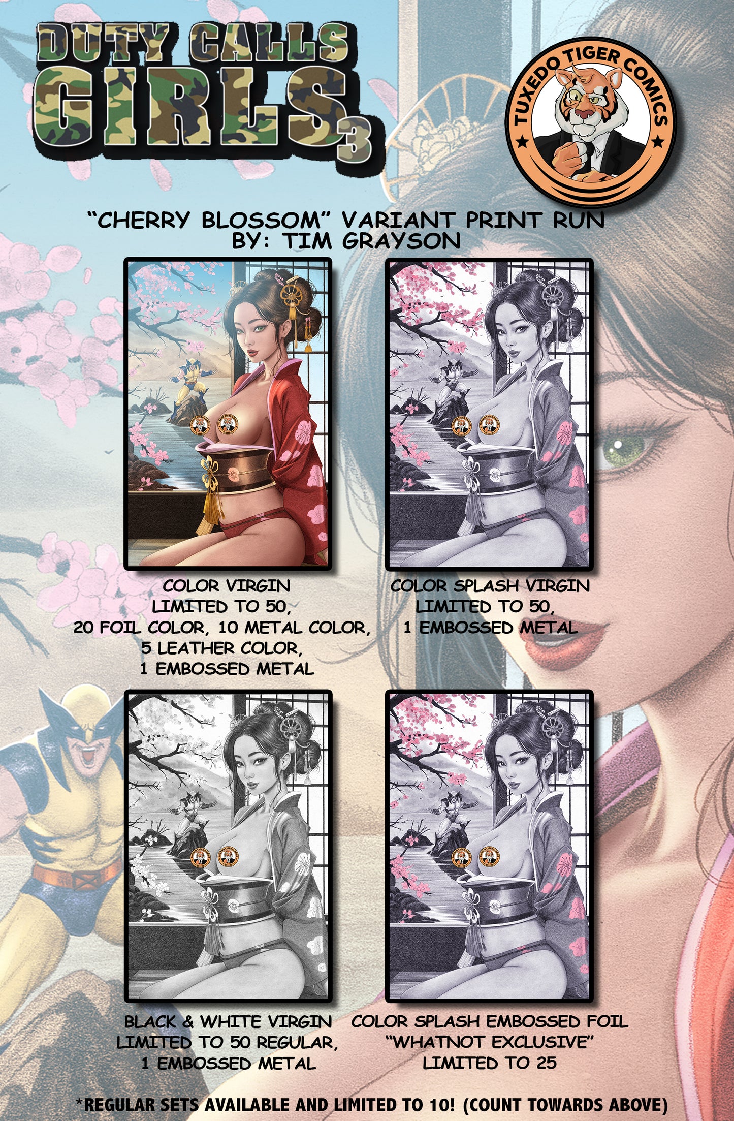 Duty Calls Girls 3 "Cherry Blossom" By Tim Grayson