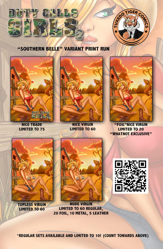 Duty Calls Girls 2 "SOUTHERN BELLE" Virgin Paper Set By KINKIE CUTIES(JAKE)