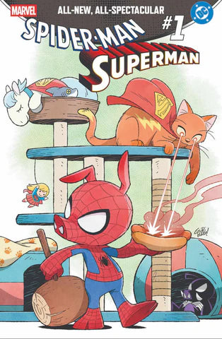 Marvel /DC Spider-Man/Superman - Shared ALPHA Exclusive - Gurihiru