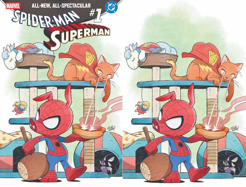 Marvel /DC Spider-Man/Superman - Shared ALPHA Exclusive - Gurihiru