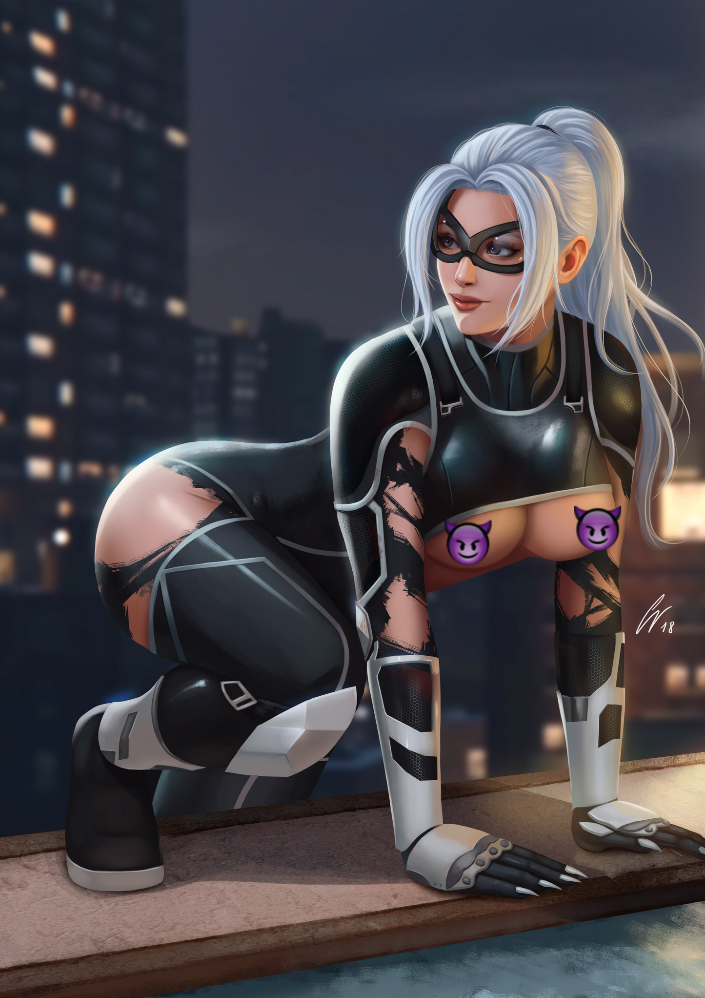 Duty Calls Girls 1 Black Cat Cosplay by Geravass