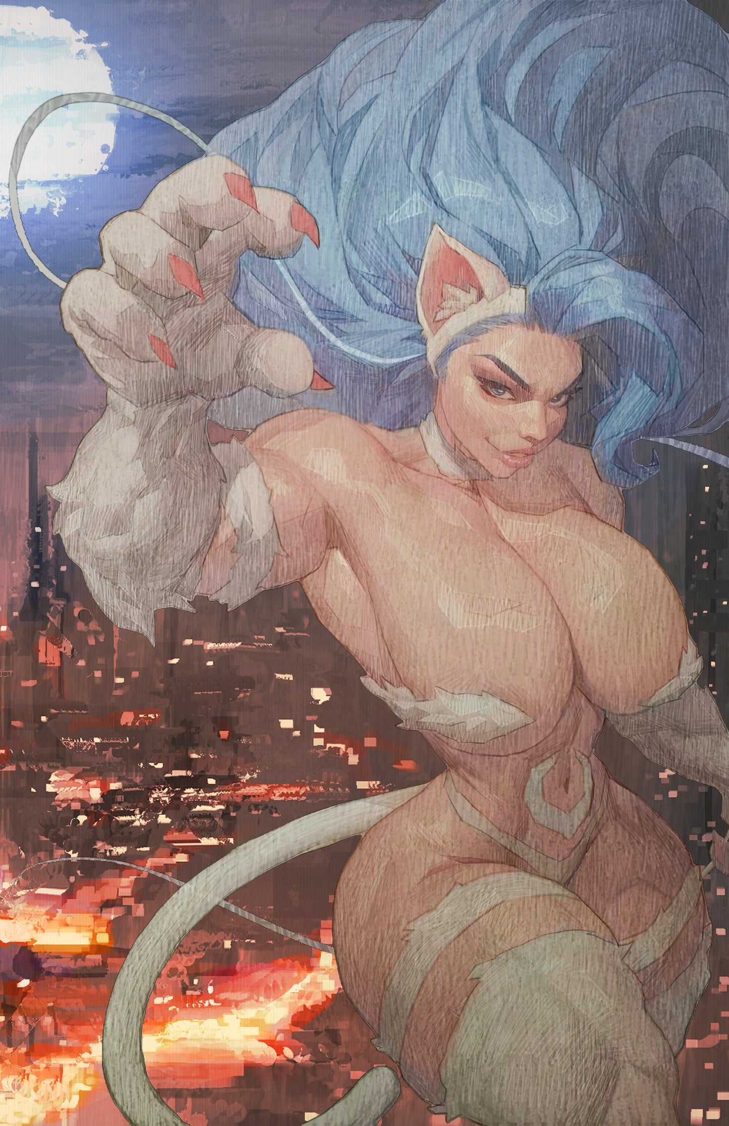 STREET FIGHTER X DARKSTALKERS: HUNTER KILLERS #1 (FELICIA) - ICKPOT COVER B VIRGIN VARIANT LTD 500 MEGACON 2026 EXCLUSIVE - Preorder